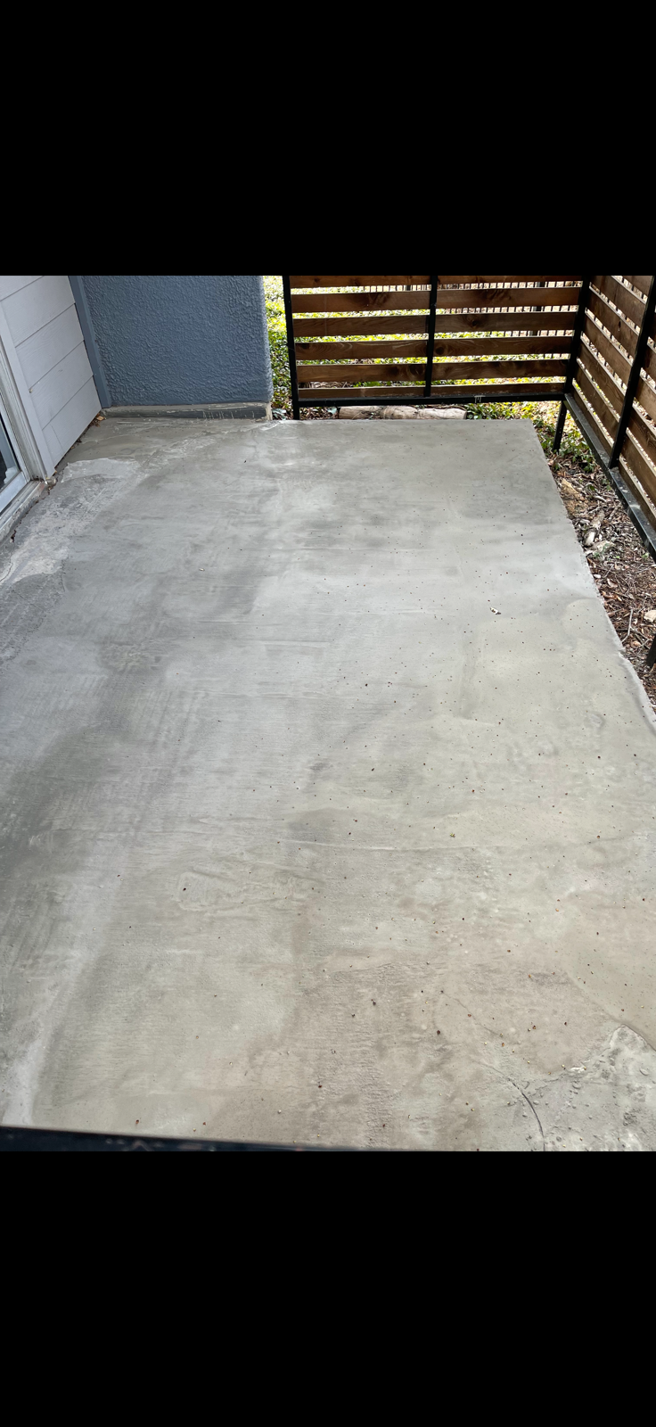 Concrete patio - After