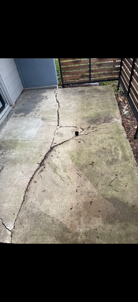 Concrete patio - Before