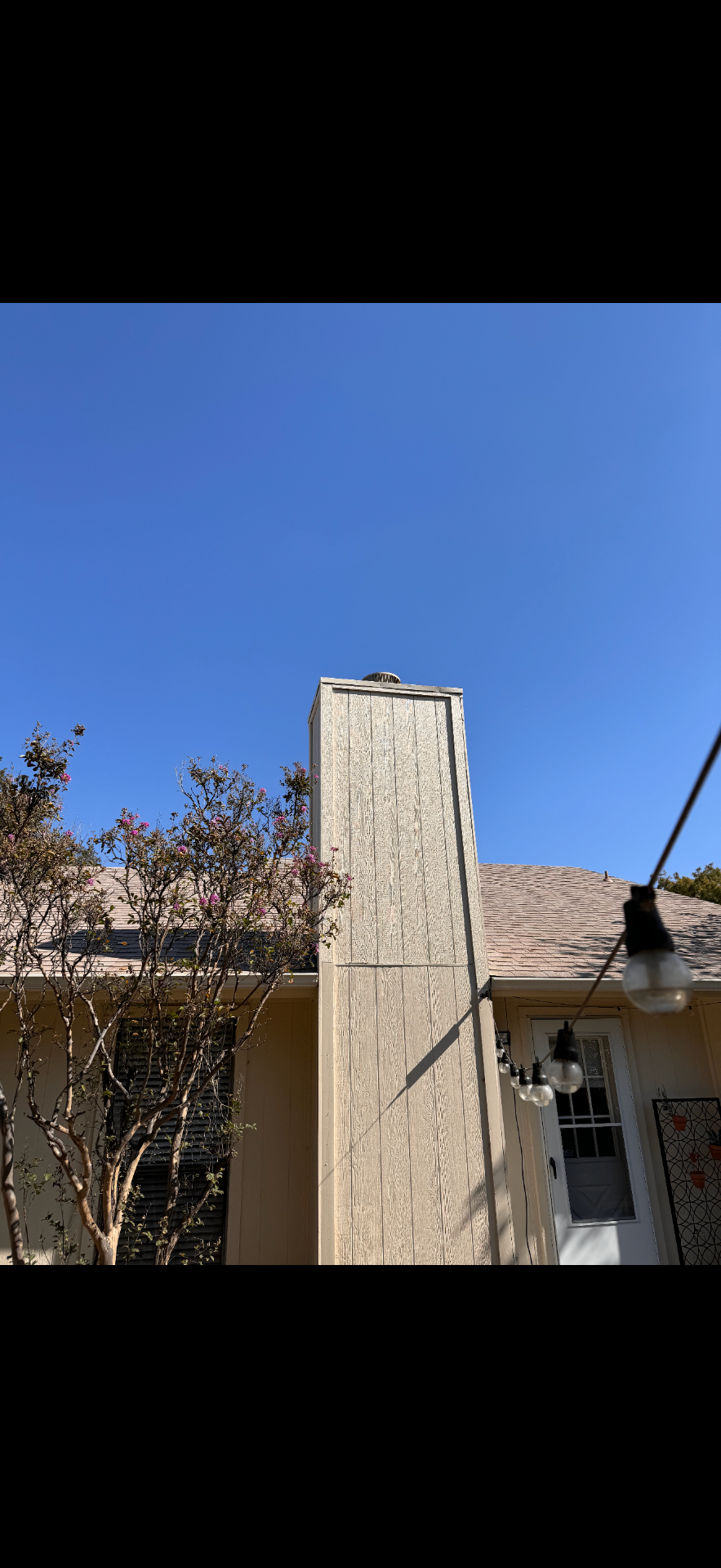 Exterior chimney - After 